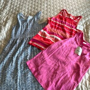 Gymboree lot Size L (10-12); new with tags; one dress and two tank tops
